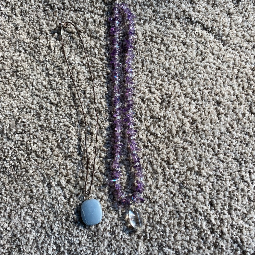 2 Piece Stone Necklaces